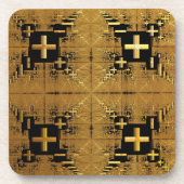 ゴールデントフラクタルクロスコースター コースター (正面)