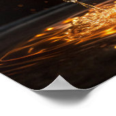 ゴールデントプール：カクテルグラスに含まれる液体金ゴールド ポスター (角)