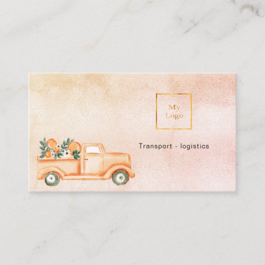 ゴールデントラック輸送サービスQRコード 名刺 (正面)