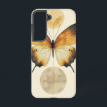 ゴールデントランスフォーメーションバタフライフォンケース SAMSUNG GALAXY S22ケース<br><div class="desc">2つの蝶の対称な太陽のキスのデザインに囲まれて変換と恵みを象徴する。変化と成長を愛する人のための完璧なケース。</div>