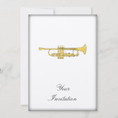 ゴールデントランペットミュージックテーマ 招待状 (正面)