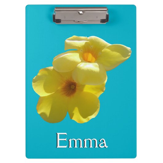 ゴールデントランペット花I クリップボード (正面)