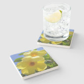 ゴールデントランペット花I ストーンコースター (横)