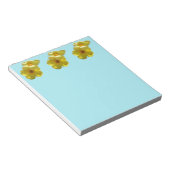 ゴールデントランペット花I ノートパッド (アングル)