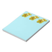 ゴールデントランペット花I ノートパッド (回転)