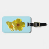 ゴールデントランペット花I ラゲッジタグ (正面横)