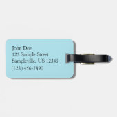 ゴールデントランペット花I ラゲッジタグ (裏面横)