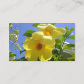 ゴールデントランペット花I 名刺 (裏面)