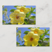 ゴールデントランペット花I 名刺 (正面/裏面)