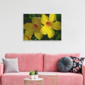 ゴールデントランペット花IIトロピカル キャンバスプリント (インサイチュ (リビング))