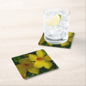 ゴールデントランペット花IIトロピカル スクエアペーパーコースター (インサイチュ)