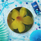 ゴールデントランペット花IIトロピカル ペーパープレート (パーティー)