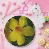 ゴールデントランペット花IIトロピカル ペーパープレート (パーティー)