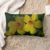 ゴールデントランペット花IIトロピカル ランバークッション (ブランケット)