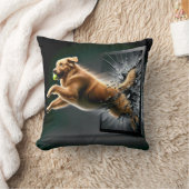 ゴールデントリーバーがタブレットスクリーンを粉砕 クッション (ブランケット)