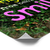 ゴールデントリーバーのスマイル ポスター (角)