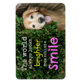 ゴールデントリーバーのスマイル マグネット (縦)