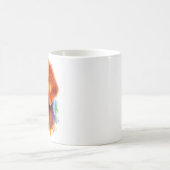 ゴールデントリーバードッグ水彩画 コーヒーマグカップ (中央)