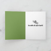 ゴールデントリーバー着用卒業キャップ カード (内部)