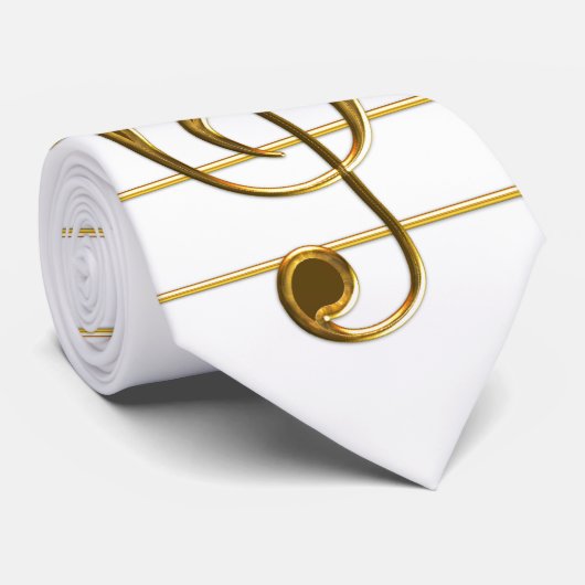 ゴールデントレブルクレフ、 音符記号 ネクタイ (ロール)