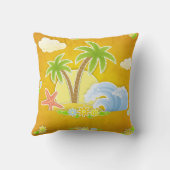ゴールデントロピカルパラダイス装飾用クッション クッション (裏面)