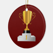 ゴールデントロフィーカップ セラミックオーナメント (左)