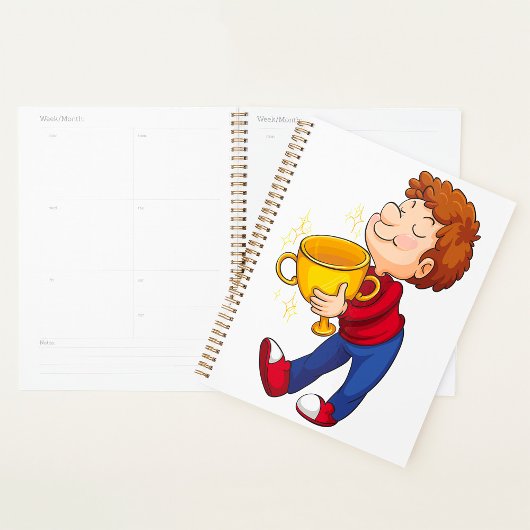 ゴールデントロフィー賞受賞者を保持する少年 プランナー手帳