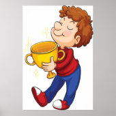 ゴールデントロフィー賞受賞者を保持する少年 ポスター (正面)