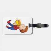 ゴールデントロフィー賞受賞者を保持する少年 ラゲッジタグ (裏面横)