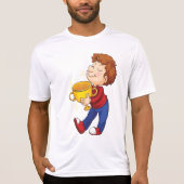 ゴールデントロフィー賞受賞者を保持する少年 Tシャツ (正面)