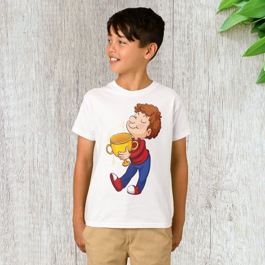 ゴールデントロフィー賞受賞者を保持する少年 Tシャツ