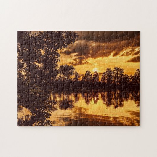 ゴールデントワイライトサンセット ジグソーパズル (横)