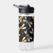 ゴールデントンボのシームレスパターン ウォーターボトル (右面)