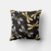 ゴールデントンボのシームレスパターン クッション (裏面)