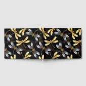 ゴールデントンボのシームレスパターン ゲストブック (全面)