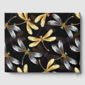 ゴールデントンボのシームレスパターン ゲストブック (裏面)