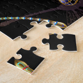 ゴールデントンボのシームレスパターン ジグソーパズル (側面)