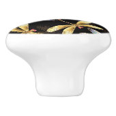 ゴールデントンボのシームレスパターン セラミックノブ (側面)