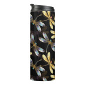 ゴールデントンボのシームレスパターン タンブラー (回転右)