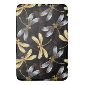 ゴールデントンボのシームレスパターン バスマット (正面縦)