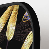 ゴールデントンボのシームレスパターン ピックルボールラケット (左詳細)