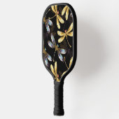 ゴールデントンボのシームレスパターン ピックルボールラケット (左)