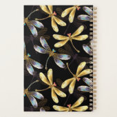 ゴールデントンボのシームレスパターン プランナー手帳 (裏面)