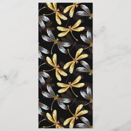 ゴールデントンボのシームレスパターン プログラム (正面)