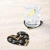 ゴールデントンボのシームレスパターン ペーパーコースター (インサイチュ)