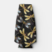 ゴールデントンボのシームレスパターン ボトルクーラー (正面)