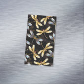 ゴールデントンボのシームレスパターン マグネット名刺 (インサイチュ)