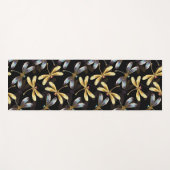 ゴールデントンボのシームレスパターン ヨガマット (正面(横))