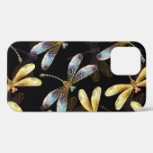 ゴールデントンボのシームレスパターン Case-Mate iPhoneケース (裏面 (横))