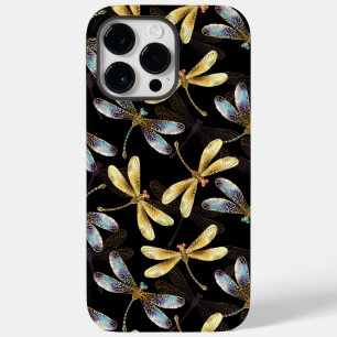 ゴールデントンボのシームレスパターン Case-Mate iPhone 14 PRO MAXケース